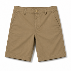 Shorts Bermuda Homme Personnalisés 100% Coton Tissu Oxford Taille Mi-Haute Boutons Couleur Unie Style Décontracté Respirant Avec Poches - Product Image 3