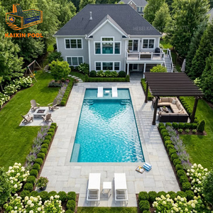 <span class=keywords><strong>Piscine</strong></span> de nage à contre-courant de luxe pour hôtel familial, <span class=keywords><strong>grande</strong></span> taille, sur mesure, en fibre de verre, avec jacuzzi, pour extérieur, en promotion - Product Image 2