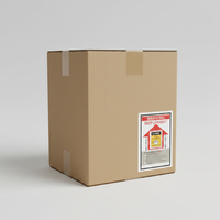 Indicateur d'inclinaison XINKE, étiquettes logistiques octogonales anti-inclinaison en PET, emballage en rouleau, modèle d'expédition 74x60x5mm, diamètre du noyau. Autocollants personnalisés de 6 cm