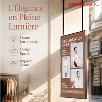 Écran publicitaire LCD ultra-plat sur pied avec SDK pour la signalisation directionnelle et l'utilisation en ascenseur dans les magasins de détail