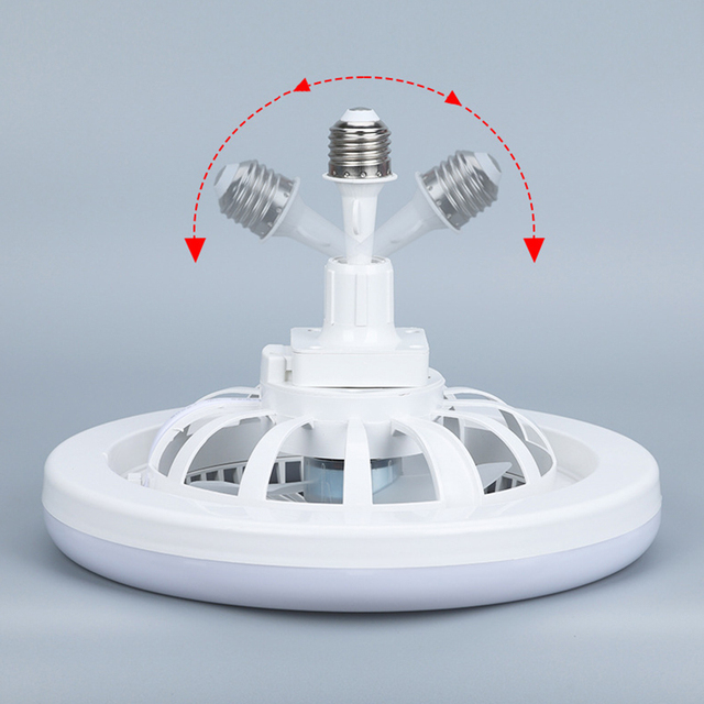 Home Decoration Ceiling Fan with LED Light Rotation Remote Control E27 Room Ceiling Fan Light