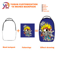 Sacs à dos à motif de personnage de graffiti de rue, sacs d'école avec poche pour ordinateur portable pour hommes et femmes, sac à dos pour lycéens