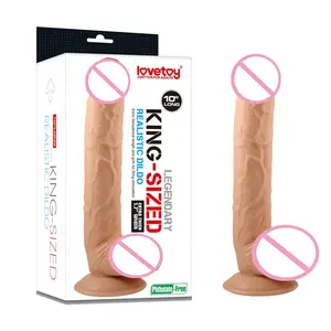 Lovetoy Silicone Grande Realista Penis Sucção Cup Dildo Para Mulher Soft Big Dick Super Enorme Dildo