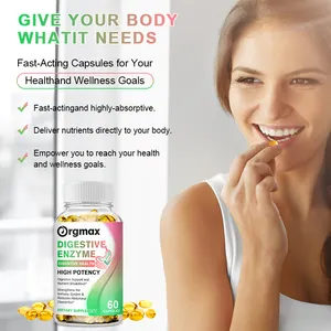 Organic Probiotic Blend Soft Capsules 100 Billion CFU Digestive Enzyme Capsule 60pcs