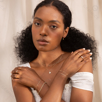 Gemnel Boucles d'oreilles à dos plat en opale plaquée or 18 carats