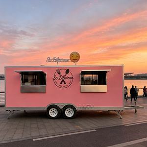 Fully Equipped Hot Dog Trailer Outdoor Beverage Food Truck Turnkey Pizza VIN Certified Mobile Kitchen - Product Image 1