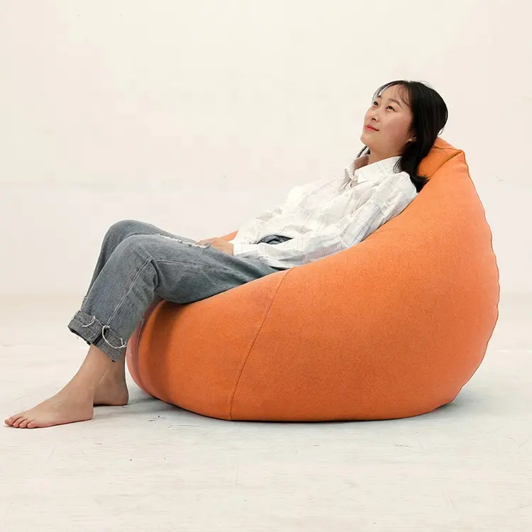 거대한 라운지 거실 콩 가방 소파 EPP 충전 게임 Beanbag 커버 성인 키즈 콩 가방 의자