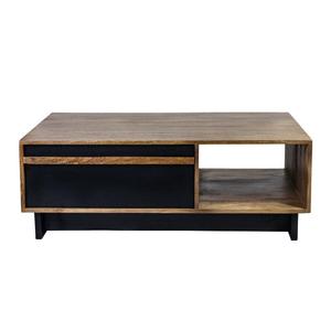 Table basse Oxberg en noir et naturel, table basse multifonction moderne pour salon, vente en gros - Product Image 1