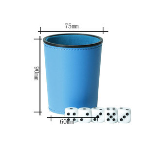 Cốc Xúc Xắc Tiệc Tùng, Thanh Đánh Bạc Hình Bầu Dục, Cốc Xúc Xắc Yahtzee, Cốc Xúc Xắc Bằng Da Giả Đặt Làm Theo Yêu Cầu - Product Image 2