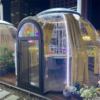 Petite cabine maison restaurant dôme coulissant tente maison ciel étoilé chambres à bulles