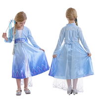 Jolie 2 Elsa Anna Halloween Cosplay fête d'anniversaire déguisement bébé filles TV film Costume enfants porter avec accessoires