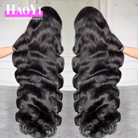 Peluca frontal de encaje HD 13x6 de densidad 250, pelucas de cabello humano 100% virgen sin procesar con cutículas alineadas, pelucas de cabello humano vietnamita pre-arrancadas con ondas corporales.