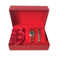 Ensemble de bijoux de luxe personnalisés, montres, bracelets et joncs, montre, boucles d'oreilles, collier, ensembles de bijoux, boîte