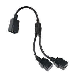 1 Ft 2 Ft <span class=keywords><strong>3.3</strong></span> Ft 250V 3 Pin Ac 2 In 1 Iec C20 Om 2 X Iec c19 3 Prong Y Splitter Kabel Verlengsnoer Met Schakelaar - Product Image 2
