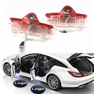 Luces de Cortesía con Logotipo de Coche, Luces LED para Puerta de Coche para Renault <span class=keywords><strong>Samsung</strong></span> SM5 SM6 SM7 QM6 Espace, Precios de Fábrica - Product Image 1