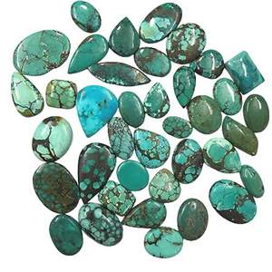 Piedras Preciosas de Turquesa Tibetana Natural de 50 Quilates, Formas Mixtas para Joyería, Piedras Sueltas para DIY, Suministro de Piedras Curativas - Product Image 1
