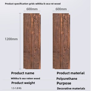 Lastra Grande in Pietra con Design a Rilievo per Muro di Recinzione, Muratura, Mattone Culturale, Rivestimento Esterno/Interno, Effetto Pelle PU e Legno Invecchiato - Product Image 4