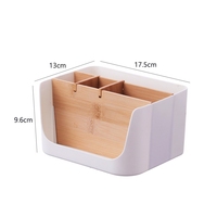 Boîte de rangement de bureau moderne en plastique, porte-crayons et stylos multifonction pour l'organisation au bureau, à la maison ou sur table de chevet