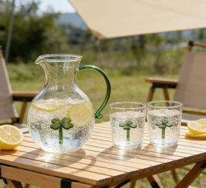 <span class=keywords><strong>Carafe</strong></span> à thé en verre borosilicate haute qualité, transparente, faite à la main, personnalisable et créative, pour la maison - Product Image 2