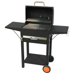 Small Square <b>Trolley</b> Outdoor Charcoal <b>BBQ</b> Grill Multifunctional Windproof Portable Camping Home Use - Product Image 3