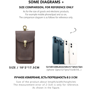 MARRANT Sac de <span class=keywords><strong>ceinture</strong></span> en cuir véritable Crazy Horse pour <span class=keywords><strong>homme</strong></span>, sac de <span class=keywords><strong>ceinture</strong></span> pour téléphone portable, sac de <span class=keywords><strong>ceinture</strong></span> en cuir pour <span class=keywords><strong>homme</strong></span> - Product Image 5
