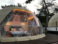Tente de réception de luxe pour mariage, chapiteau de sol imperméable en PVC, tente d'événement pour salon professionnel, tente de camping extérieure, tente de glamping, dôme géodésique, tente hôtelière