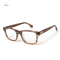 Montures de lunettes optiques unisexes carrées en acétate de qualité supérieure – Design léger à monture complète, plaquettes de nez confortables, écologiques et anti-UV