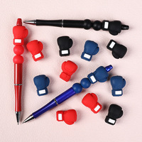 Perles en silicone 3D en forme de gants de boxe, de qualité alimentaire, pour la création de bracelets et porte-clés DIY, vente en gros transfrontalière