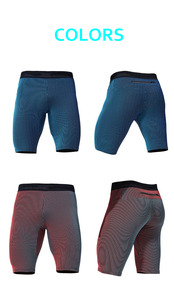 Pantalones Cortos de Compresión de <span class=keywords><strong>Media</strong></span> Pierna para Gimnasio con Logo Personalizado para Hombre, Secado Rápido para <span class=keywords><strong>Entrenamiento</strong></span> de <span class=keywords><strong>Maratón</strong></span> y Running - Product Image 6