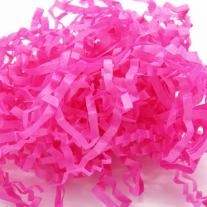 กระดาษห่อของขวัญสีชมพูกุหลาบแบบฝอย ฉีกเป็นชิ้นๆ สำหรับตกแต่งกล่องของขวัญ - Product Image 2