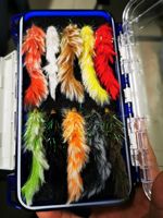 Mouche artificielle TG Copper Head Zonker Streamer avec boîte de rangement pour la pêche à la truite, au saumon, au steelhead en eau douce