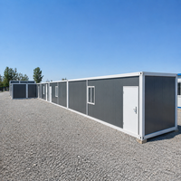 Maison conteneur démontable CE économique de 20 pieds et 40 pieds pour logement du personnel à vendre avec toilettes et douche