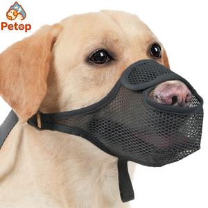 Fournitures d'entraînement pour animaux de compagnie : Muselière pour chien anti-morsure, anti-aboiement et anti-mastication, en maille respirante et douce, cache-bec. - Product Image 1