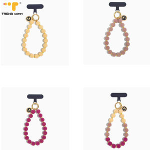 Style coréen <span class=keywords><strong>Xiao</strong></span> Yangmei sangle de téléphone pour les femmes petit fruit pendentif perlé suspendu corde Anti-chute chaîne téléphone portable - Product Image 4