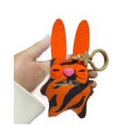 Porte-clés Monstre Dentu Mignon et Amusant en Peluche - Rembourrage en Fibre de Polyester Douce et Coton PP, 11-30cm, Jouet de Collection et Cadeau pour Enfants et Adolescents
