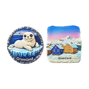 Imanes 3D para Refrigerador de Groenlandia, América del Norte, Recuerdo Turístico, Colección de Pegatinas Magnéticas para Refrigerador, China Continental - Product Image 1