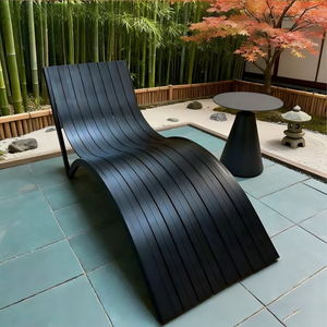 Lit de Jardin Moderne de Luxe Personnalisé de Haute Qualité pour Piscine Extérieure, en Aluminium Durable et Imperméable, pour Patio et Cabane de Plage - Product Image 3