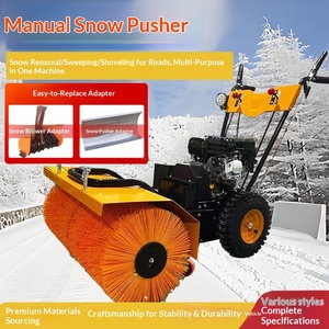 Machine à déneiger à brosse rotative pour routes hivernales, haute puissance, équipement de nettoyage de la neige, machine de nettoyage de la neige pour l'assainissement municipal, trois-en-un - Product Image 1