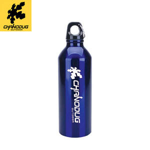 Chanodug Stainless Steel Water Bottle 600ml <b>Red</b> Portable Outdoor Hiking Cycling Sports Travel Use - Product Image 2