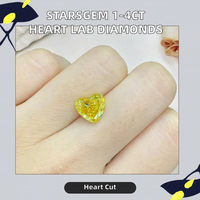 ICEWALD Diamante Cultivado en Laboratorio en Forma de Corazón, Diamantes Cultivados en Laboratorio de 1ct 4ct HPHT CVD Color D VVS VS Corte Fantasía Excelente Certificado IGI para Joyería