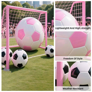 Installation artistique sur <span class=keywords><strong>le</strong></span> thème du football en plein air, ballon de football géant pour la décoration d'événements - Product Image 5