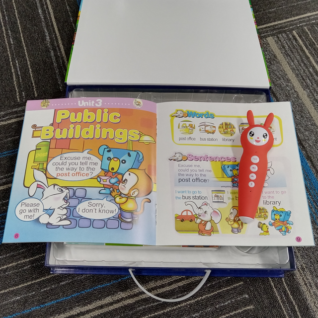 Kids Learning Books Smart Pen Reader English I Like Talking Pen Plastic 4GB Memory 12Books for Children Gifts