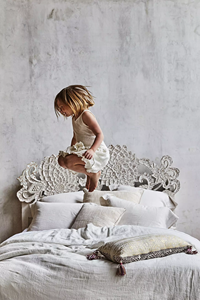 Cama de Madera Maciza de Mediados de Siglo, Cabecera con Listones, Estructura de Plataforma de Mango, Estilo Retro <span class=keywords><strong>MCM</strong></span>, Tamaño King Personalizado, Muebles de Dormitorio - Product Image 3