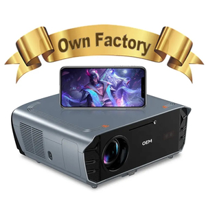 2025 OEM New 1850ANSI Android 12.0 <b>Projector</b> 4k Wifi 6 Education Video <b>Projector</b> Smart Home Proyector - Product Image 1