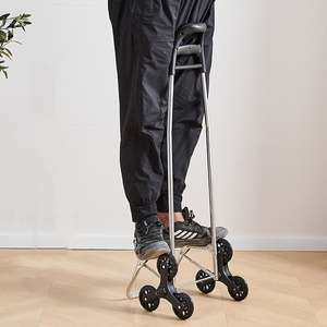 <b>Foldable</b> Shopping <b>Cart</b> Trolley with Wheels for Utility and Grocery Use - Product Image 2