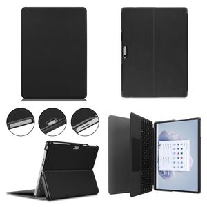 Étui pour <span class=keywords><strong>Microsoft</strong></span> Surface Pro 11/10/9, coque de protection rigide en PC avec support pliable en PU pour Surface Pro 9 13 pouces 2022/10/11 2024 - Product Image 1