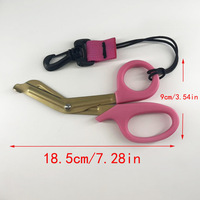 Ciseaux tactiques d'extérieur pour gaze et pansements, ciseaux de traumatologie, équipement d'urgence EDC, matériel de sauvetage tactique, premiers secours