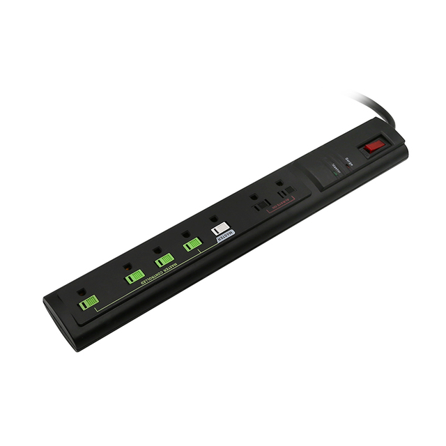 7 Outlet Energy Saving Power Strip With 1200 Joules Surge Protector ETL Approval