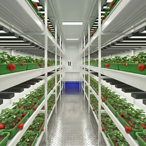 Contenedor de Cultivo Hidropónico Interior Comercial de Alto Rendimiento para Fresas, Sistema de Contenedores de Envío para Granjas Verticales Inteligentes - Product Image 6