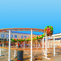 Manège à vis sans fin en acier certifié CE, manège à roulettes sûr et doux pour parc d'attractions, utilisation en extérieur